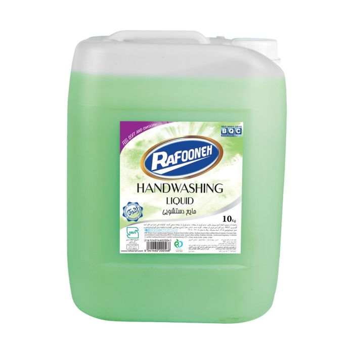مایع دستشویی صدفی سبز ۱۰ کیلوگرمی گالنی رافونه 