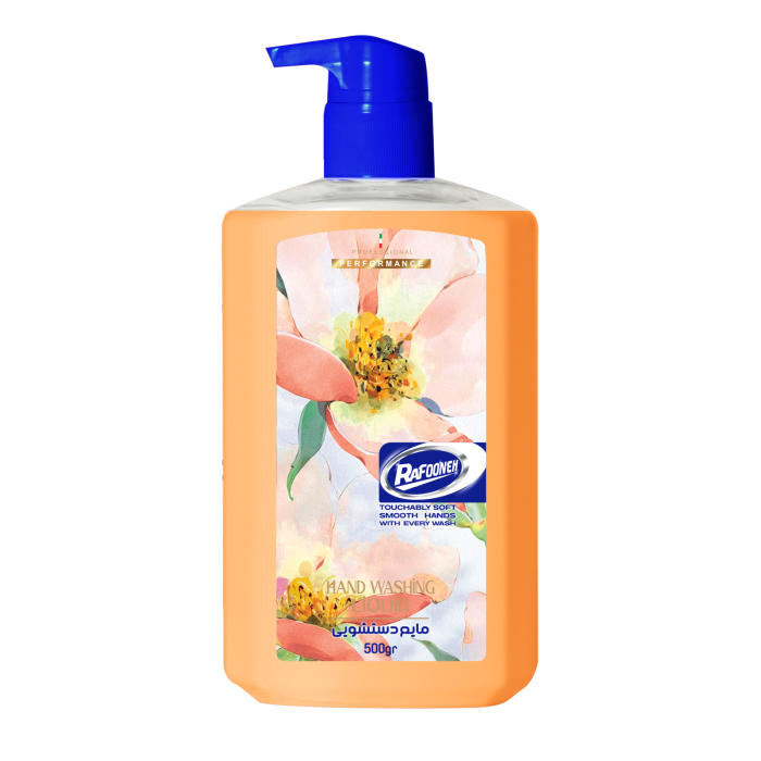مایع دستشویی پاستیلی نارنجی ۵۰۰ گرمی رافونه
